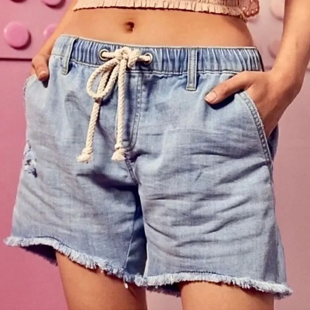 Aerie Denim Distressed Shorts Size XS